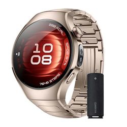 HUAWEI Watch 5, 42mm Smartwatch, + Sound Joy 2 Negro, Multi-Sensor Revolucionario X-Tap, SpO2 con la Yema del Dedo, Health Glance, ECG, HRV, eSIM, Android & iOS