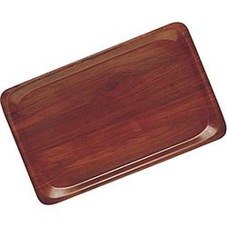 Cambro Ca3343e76 Capri lisse Plateau en Stratifié, rectangulaire, Noyer