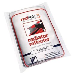 Radflek Réflecteur de chaleur avec 5 feuilles Radstik + 4 bandes adhésives Radstik pour radiateur Radflek