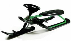 STIGA Luge de Vitesse Snow Racer pour Enfants FSR GT 4135-09 Vert Pliable
