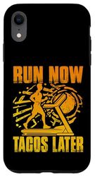 Run Now Tacos Later Treadmill Case for iPhone XR
