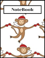Monkey Notebook: notebook for studying/notebook journal lined/kids books age 5-8/kids books age 9 12/kids books 2-3 years/kids books 4-5 ... age 1-2 years (8.5x11 inche) (100 Pages) (A4)