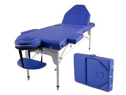 QUIRUMED ELITE aluminium klapbed 186 x 66 cm blauw