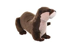 Wild Republic Cuddlekins Loutre De Rivière, Animal en Peluche, 30 cm, Cadeau pour Bébés, Peluche Écologique, Rembourrage Fabriqué à Partir de Bouteilles d’Eau Recyclées