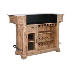 Home ESPRIT Mobile Bar Metallo Legno di Manico 152 x 61 x 107 cm