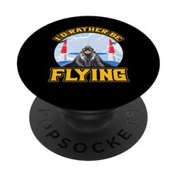 Prefiero ser piloto volador PopSockets PopGrip Adhesivo