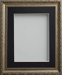 Frame Company Brompton Bronze 12x10 inch Frame With Black Mount for Image 6x4 inch *Choice of sizes* Fitted with Real Glass