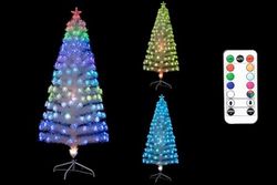 Partenope Srl Albero Bianco LED 150cm 185LUCI, Come Foto, Unica