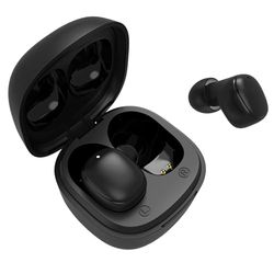 VulTech Cube EP-20BK True Wireless Bluetooth 5.3 TWS, USB Type-C, sterowanie dotykowe, wodoodporne IPX5, z mikrofonem do smartfonów Samsung, iPhone, Xiaomi, Huawei, kolor czarny