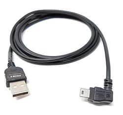 System-S Câble USB 2.0 de 140 cm pour USB A vers USB Mini B 5 Broches coudée à 90 degrés à Gauche