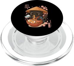 Kawaii Cat Ramen Fideos Anime Japonés Otaku PopSockets PopGrip para MagSafe