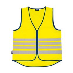 ABUS veiligheidsvest Lumino Reflex - Veiligheidsvest voor betere zichtbaarheid bij dag en nacht - voor volwassenen - met ritssluiting - maat L