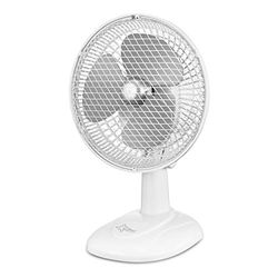 SUNTEC-tafelventilator CoolBreeze 2500 TV - 30 watt, stil, 25 cm | tafelventilator met 2 standen, draagbaar | windmachine met ventilatorkoeling, wit | voor bureau, slaapkamer, kantoor, woning of terras