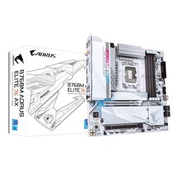 Gigabyte Scheda madre B760M AORUS ELITE X AX - Supporta CPU Intel Core di 14a generazione, 14+1+1 fasi VRM, fino a 8266 MHz DDR5 (OC), 2xPCIe 4.0 M.2, Wi-Fi 6E, 2.5GbE, USB 3.2 Gen 2