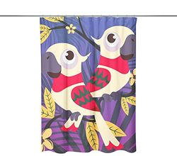 Bonamaison Shower Curtain, Polyester, Multicolor, 150x200
