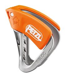 Petzl TIBLOC Ultra-light emergency ascender,Multicolor(Orange/Grey)