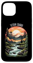 Teton, Idaho, États-Unis, conception pittoresque de la vallée de la rivière Coque pour iPhone 13