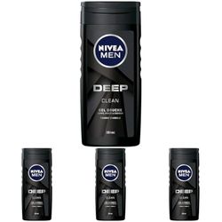 NIVEA MEN Gel Douche Deep 250 ml (Lot de 4)