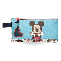Disney Mickey Be Cool pennenetui, blauw, 22 x 12 cm, polyester, Blauw, Estuche, etui