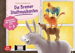 Die Bremer Stadtmusikanten. Kamishibai Bildkartenset.: Märchen für Kinder von 1-3