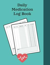 daily pill tracker log book: Managing multiple medications with this Daily Medication Checklist Organizer Journal | Large Print 110 pages