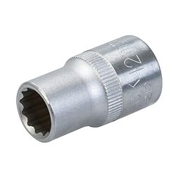 Toolstream HSM212 King Dick Socket 1/2" SD 12pt metrische sleutel, staal