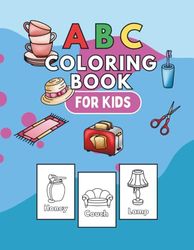 ABC Coloringbook for kids - Fun and education: Big bold images - Easy and simple to color
