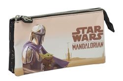 Safta The Mandalorian This IS The Way pennenetui voor kinderen, ideaal voor schoolkinderen, comfortabel en veelzijdig, kwaliteit en duurzaamheid, 22 x 3 x 12 cm, zwart, Zwart, Standaard, casual