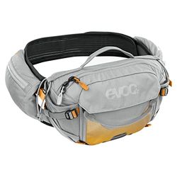 EVOC HIP PACK PRO E-RIDE 3 midjeväska för elcykelturer (3 liters kapacitet, AIRFLOW CONTACT SYSTEM, AIRO FLEX höftbälte, VENTI FLAP-system, flaskhållare), färg: stengrå