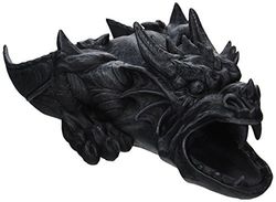 Design Toscano Ranier Gargoyle regnpip rännan nedrör förlängningsstaty, 41 cm, polyresin, grå sten