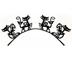 Eulenspiegel 003152 - Cils artificiels en papier, chats, Kitty, noir, 1 ml de colle spéciale pour cils, instructions, pour carnaval, fête à thème