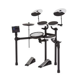 Roland TD-02KV V-Drums | Elektroniskt trumset med uttrycksfull spelbarhet, bullerdämpande funktioner, virveltrumma med nätskinn, bred uppställning i akustisk stil och Bluetooth-expansion som tillval