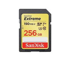 SANDISK - CARDS EXTREME PLUS 256GB SDHC MEMORY CARD 190MB/S 130MB/S UHS-I CLASS