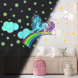 Ambiance - Adhesivo decorativo para pared (40 x 55 cm), diseño de unicornio, multicolor