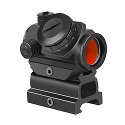 Feyachi RDS-22 2MOA Red Dot Sight Compact Red Dot Scope with 0.83inch Riser Mount Absolute Co-Witness with Iron Sight