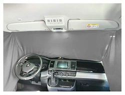 BREMER SITZBEZÜGE Front Window Sun Protection Camping Driver's Cab Curtains Compatible with Fiat Fiorino/Qubo from 2008 in Grey