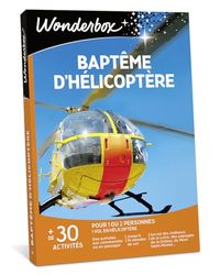 Wonderbox Baptême D'hélicoptère - Coffret Cadeau Idée Cadeau Aventure