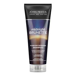 John Frieda - Midnight Brunette Shampoo - Contenuto: 250 ml - Intensifica le sfumature scure con pigmenti colorati e cacao - Per capelli castani e castani