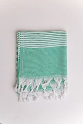 Questo Casa 100% katoen, Turkse handdoek, hamamhanddoek, ideaal voor sauna, spa, badkamer, yoga en strand, 97 x 170 cm