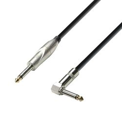 Adam Hall Cables 3 STAR IPR 0600 - Câble Instrument Jack 6,35 mm mono vers Jack 6,35 mm mono coudé 6 m