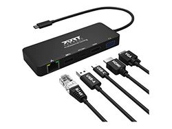 Port Connect Station d'accueil 4k USB-c 85w pour 4 périphériques Noire