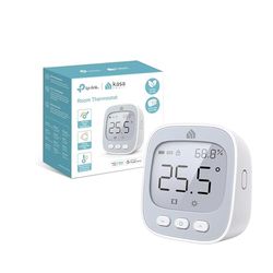 Kasa Moniteur de température et d'humidité connecté KE110, avec écran E-Ink 2,4", capteur suisse de haute précision, économie d'énergie, durée de vie de la batterie jusqu'à 1 an, Kasa Hub requis