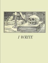 Gothic Notebook – Dark Academia Journal, Vintage Aesthetic Writing Book, Lined Pages for Poetry & Thoughts