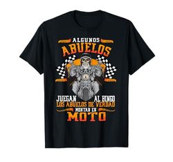 Hombre Camiseta de motociclismo para abuelos para hombre Camiseta