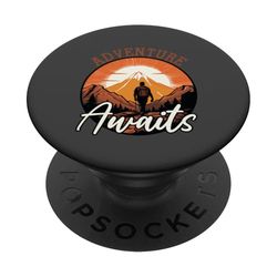 Love Mountain El camino por delante Aventura espera Vintage Retro PopSockets PopGrip Adhesivo