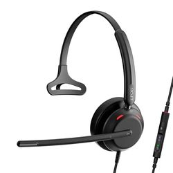 EPOS IMPACT 730T Cuffie Mono USB-C e USB-A con Cavo per PC, Microfono Noise-Cancelling, Certificato Teams, Controlli In-Line, Vestibilità Confortevole, Ottime per Ufficio, Lavoro Remoto e Ibrido