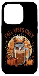 Fall Vibes Only Pumpkin Spice Latte Autumn Cozy Case for iPhone 14 Pro
