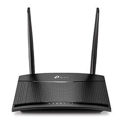 TP-Link TL-MR110 Cat4 Router 4G LTE Wireless N300Mbps, Router WiFi con Sim, Due Antenne LTE Rimovibili, Porta LAN/WAN, Modem 4G Sim, Senza Configurazione, Collega Fino a 32 Dispositivi, Plug&Play