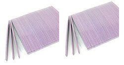 LEOFLA 100 Pezzi Di Lime Mezza Luna Bilaterale Grana 100/180 Per Unghie E Nail Art
