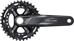 SHIMANO Unisex – vuxna M5100 chainset, svart, en storlek